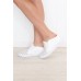 Sally-Ann White Leather Wedge Mule