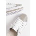 Sarah White Leather Mule Sneaker