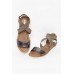 Susanna Pewter Leather Sandal